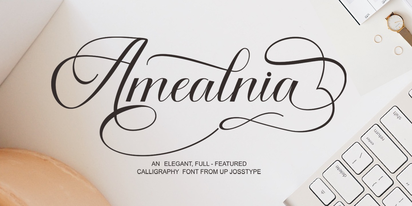 Amealnia Font preview